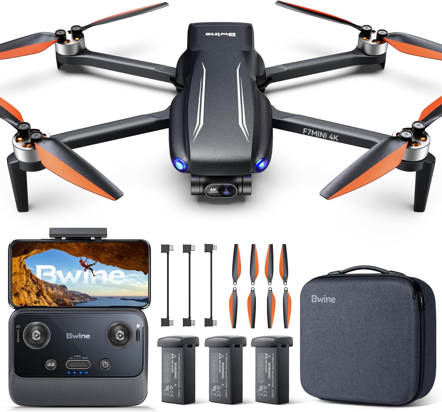 Bwine F7MINI 4K Video 8K Photo Drones with Camera for Adults…