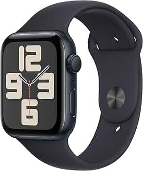 Amazon.com: Apple Watch SE (2nd Gen) (GPS, 44mm) - Midnight Aluminum Case with Midnight Sport Band, M/L (Renewed) : Cell Phones & Accessories