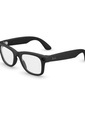 Ray-Ban Meta (Gen 2), Wayfarer, Matte Black | Smart AI Glasses for Men, Women — 2X Battery Life — 3K HD Resolution — 12 MP Ultra-Wide Camera, Audio, Video — Clear Lenses — Wearable Technology