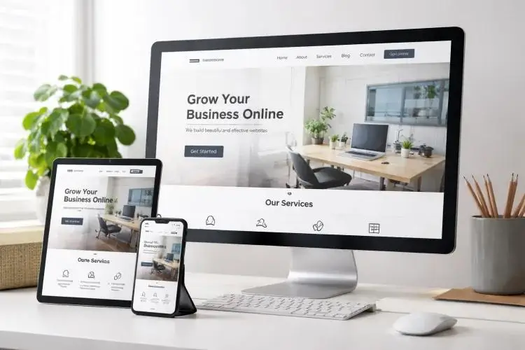 Responsive website example