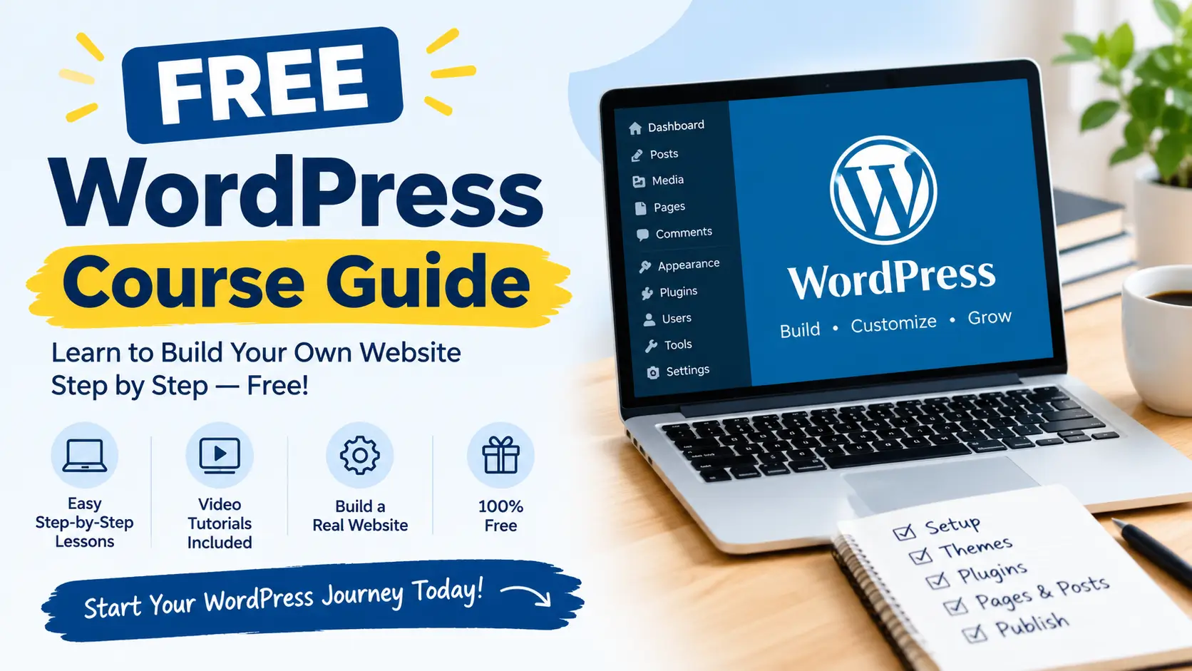 Free WordPress Course: Learn WordPress Step by Step